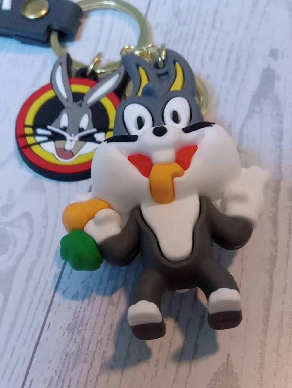 Looney Tunes Bugs Bunny Keychain with Wrist Strap